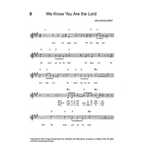 We Know You Are the Lord - Sheet Music