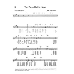 You Gave Us the Hope - Sheet Music